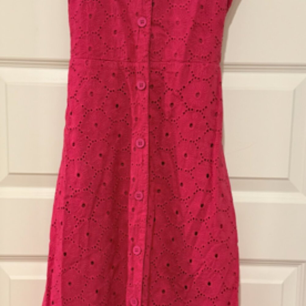 J. Peterman Pink Cotton Sleeveless 1947 Dress Size 0 - Picture 5 of 7